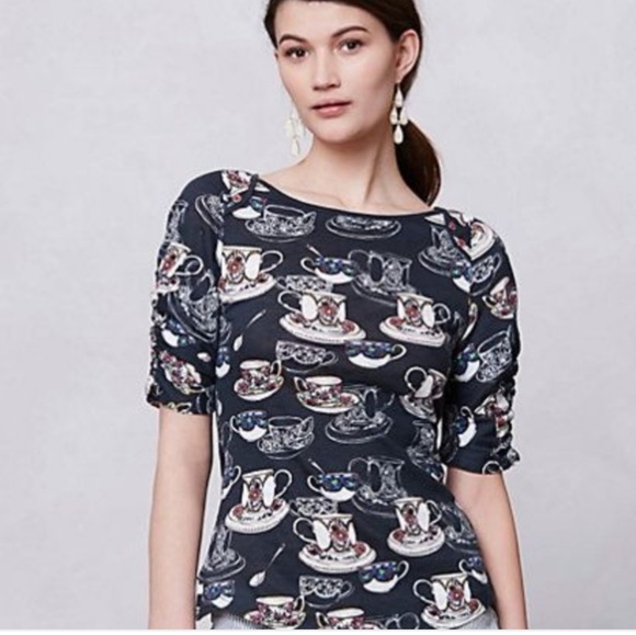 Anthropologie Tops - Anthropolgie Postmark Teacup topi